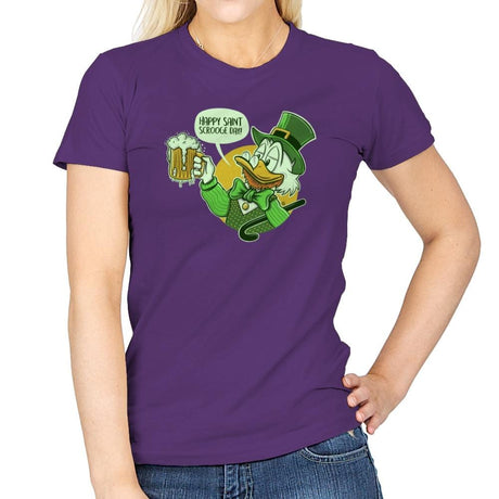 Happy Scrooge Day - St Paddys Day - Womens T-Shirts RIPT Apparel Small / Purple