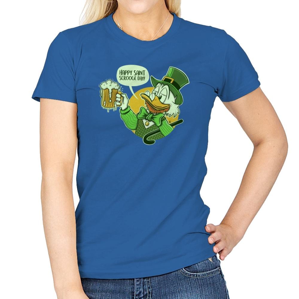 Happy Scrooge Day - St Paddys Day - Womens T-Shirts RIPT Apparel Small / Royal