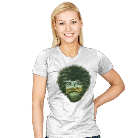 Happy Trees - Womens T-Shirts RIPT Apparel