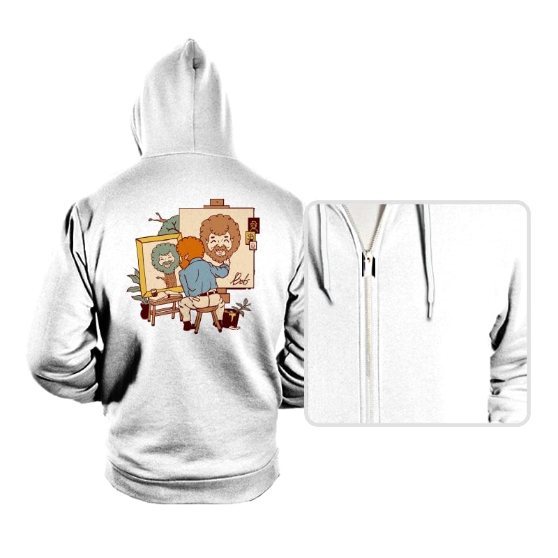 Happy Triple Portrait - Hoodies Hoodies RIPT Apparel Small / White