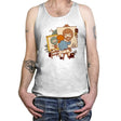 Happy Triple Portrait - Tanktop Tanktop RIPT Apparel X-Small / White