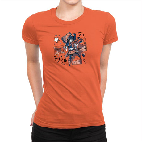 Harajuku Harley Exclusive - Womens Premium T-Shirts RIPT Apparel Small / Classic Orange