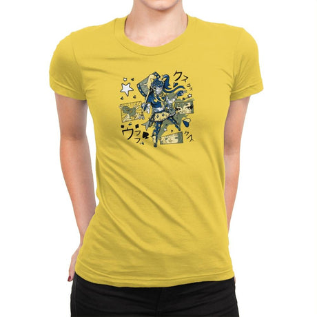 Harajuku Harley Exclusive - Womens Premium T-Shirts RIPT Apparel Small / Vibrant Yellow