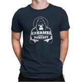 Harambe is my Homeboy Exclusive - Mens Premium T-Shirts RIPT Apparel Small / Indigo
