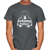 Harambe is my Homeboy Exclusive - Mens T-Shirts RIPT Apparel Small / Charcoal