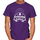 Harambe is my Homeboy Exclusive - Mens T-Shirts RIPT Apparel Small / Purple