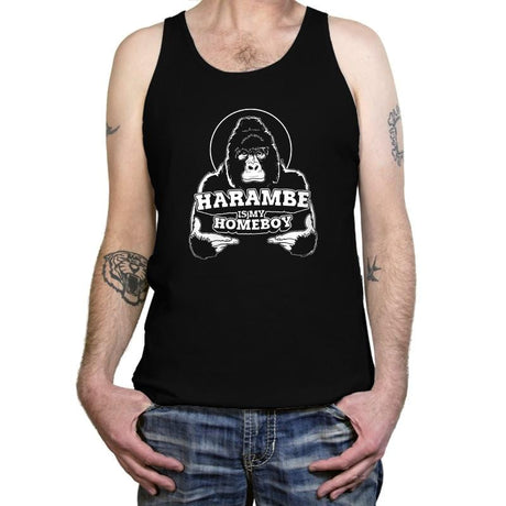 Harambe is my Homeboy Exclusive - Tanktop Tanktop RIPT Apparel X-Small / Black