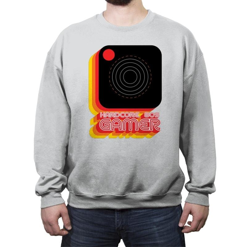 Hardcore Gamer - Crew Neck Sweatshirt Crew Neck Sweatshirt RIPT Apparel Small / Heather