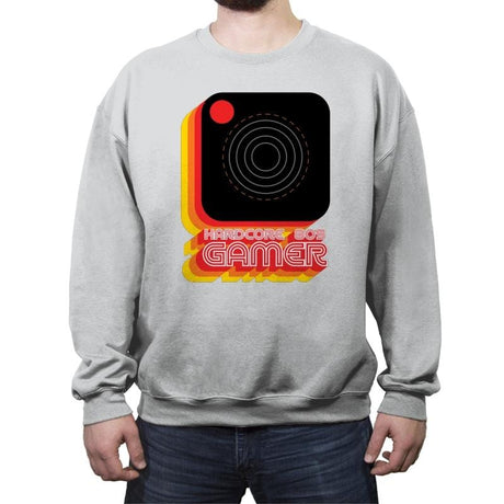 Hardcore Gamer - Crew Neck Sweatshirt Crew Neck Sweatshirt RIPT Apparel Small / Heather