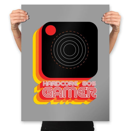 Hardcore Gamer - Prints Posters RIPT Apparel 18x24 / Heather