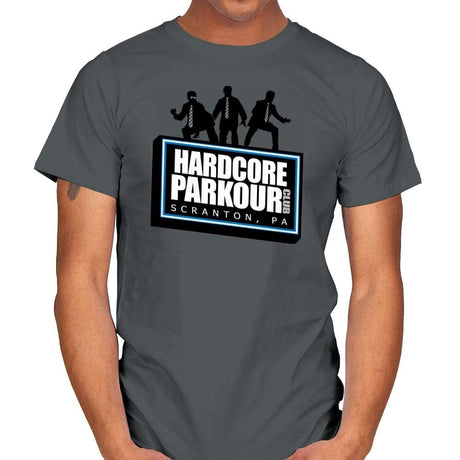 Hardcore Parkour Club - Mens T-Shirts RIPT Apparel Small / Charcoal