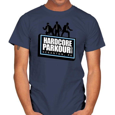 Hardcore Parkour Club - Mens T-Shirts RIPT Apparel Small / Navy