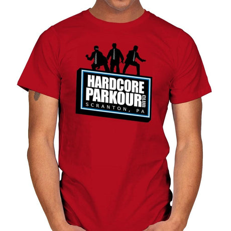 Hardcore Parkour Club - Mens T-Shirts RIPT Apparel Small / Red