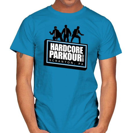 Hardcore Parkour Club - Mens T-Shirts RIPT Apparel Small / Sapphire