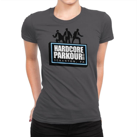 Hardcore Parkour Club - Womens Premium T-Shirts RIPT Apparel Small / Heavy Metal