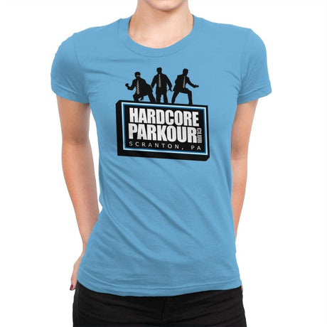Hardcore Parkour Club - Womens Premium T-Shirts RIPT Apparel Small / Turquoise