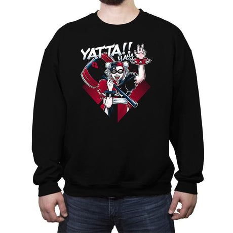 Harley Yatta  - Crew Neck Sweatshirt Crew Neck Sweatshirt RIPT Apparel Small / Black