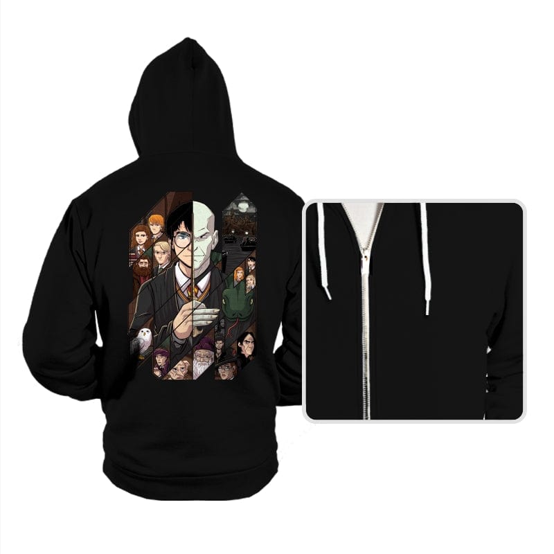 Harry Potter Tiles - Hoodies Hoodies RIPT Apparel Small / Black