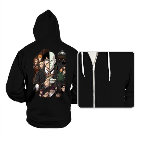 Harry Potter Tiles - Hoodies Hoodies RIPT Apparel Small / Black