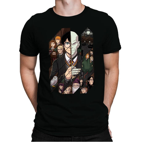 Harry Potter Tiles - Mens Premium T-Shirts RIPT Apparel Small / Black