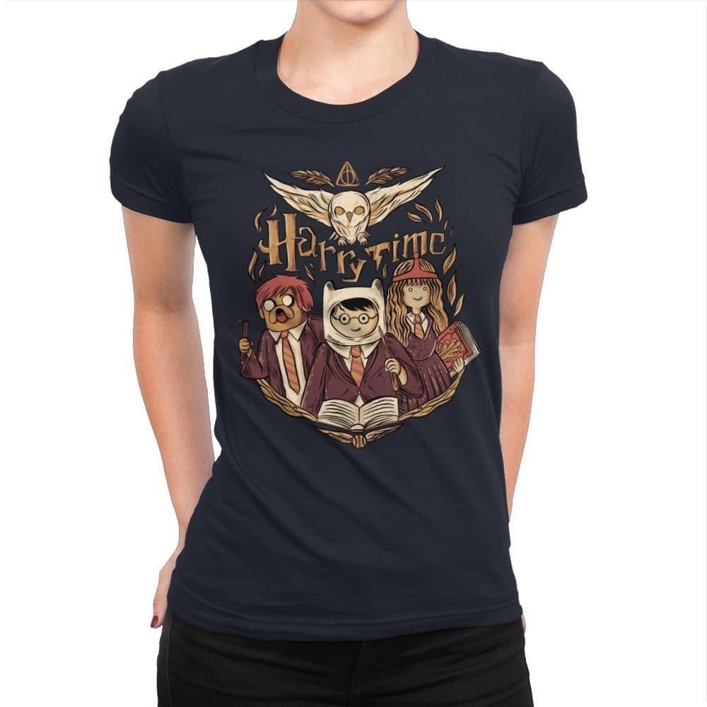 Harry Time - Womens Premium T-Shirts RIPT Apparel Small / Midnight Navy