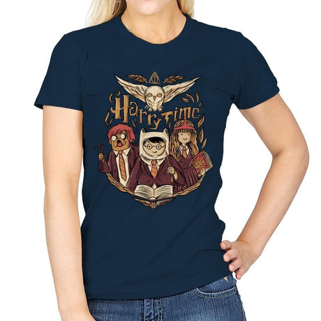 Harry Time - Womens T-Shirts RIPT Apparel Small / Navy