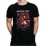 Haunted by Cats - Mens Premium T-Shirts RIPT Apparel Small / Black