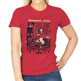 Haunted by Cats - Womens T-Shirts RIPT Apparel Small / Red