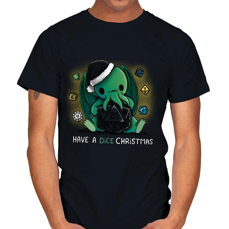 Have a Dice Christmas - Mens T-Shirts RIPT Apparel Small / Black