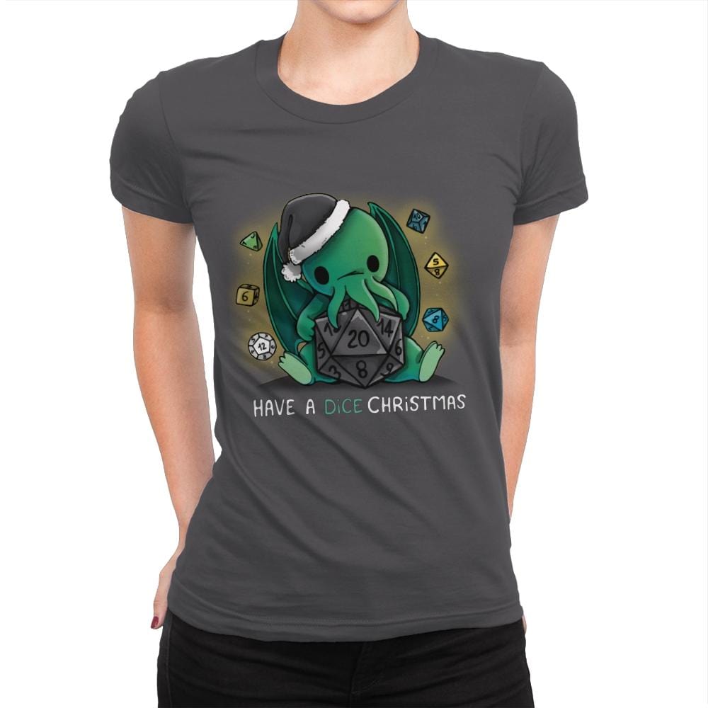 Have a Dice Christmas - Womens Premium T-Shirts RIPT Apparel Small / Heavy Metal