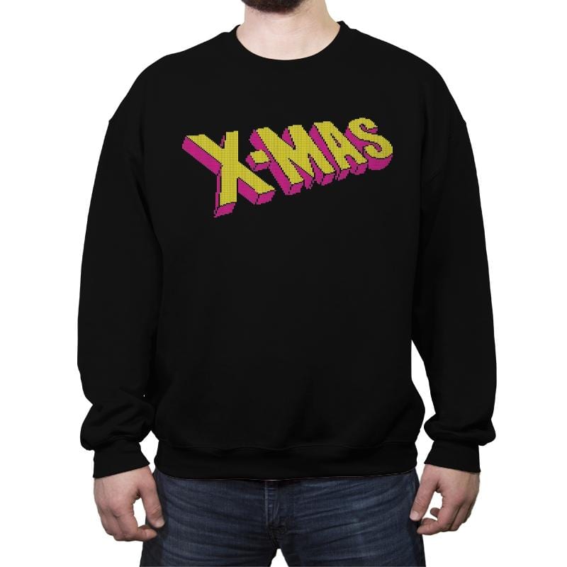 Have an Uncanny Xmas - Ugly Holiday - Crew Neck Sweatshirt Crew Neck Sweatshirt RIPT Apparel