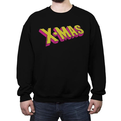 Have an Uncanny Xmas - Ugly Holiday - Crew Neck Sweatshirt Crew Neck Sweatshirt RIPT Apparel Small / Black