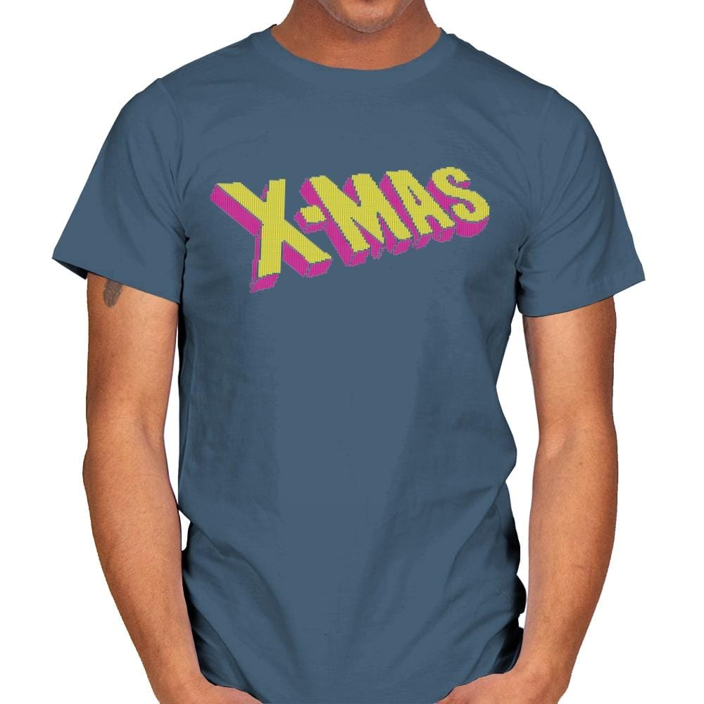 Have an Uncanny Xmas - Ugly Holiday - Mens T-Shirts RIPT Apparel Small / Indigo Blue