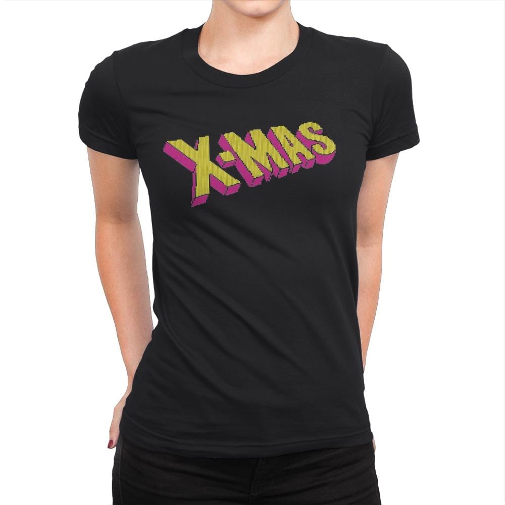 Have an Uncanny Xmas - Ugly Holiday - Womens Premium T-Shirts RIPT Apparel Small / Black