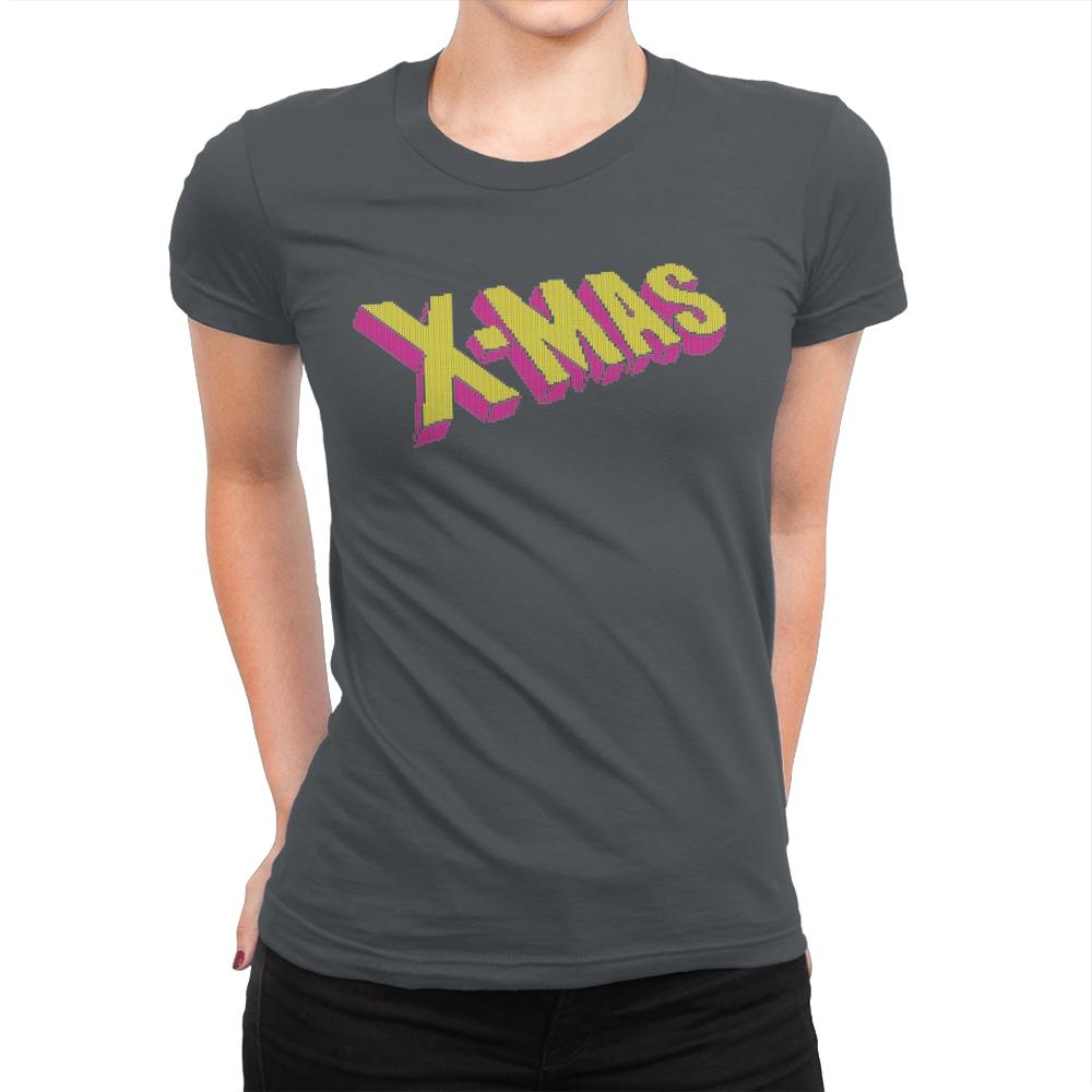 Have an Uncanny Xmas - Ugly Holiday - Womens Premium T-Shirts RIPT Apparel Small / Heavy Metal