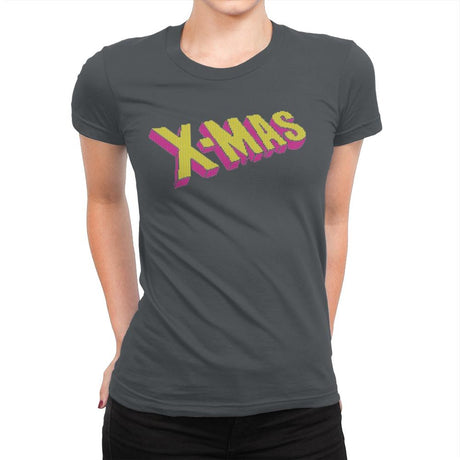 Have an Uncanny Xmas - Ugly Holiday - Womens Premium T-Shirts RIPT Apparel Small / Heavy Metal