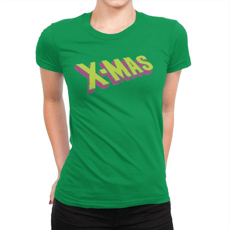 Have an Uncanny Xmas - Ugly Holiday - Womens Premium T-Shirts RIPT Apparel Small / Kelly Green
