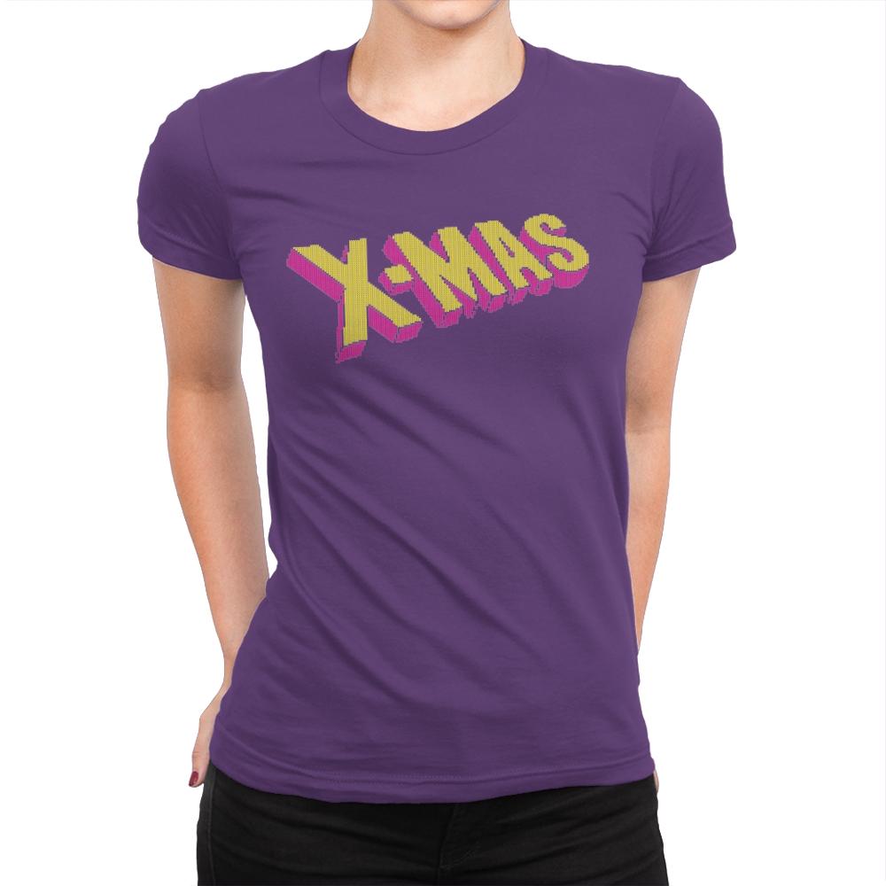 Have an Uncanny Xmas - Ugly Holiday - Womens Premium T-Shirts RIPT Apparel Small / Purple Rush
