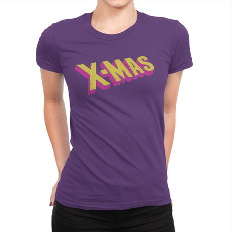 Have an Uncanny Xmas - Ugly Holiday - Womens Premium T-Shirts RIPT Apparel Small / Purple Rush