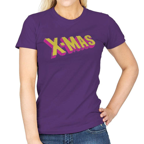 Have an Uncanny Xmas - Ugly Holiday - Womens T-Shirts RIPT Apparel Small / Purple