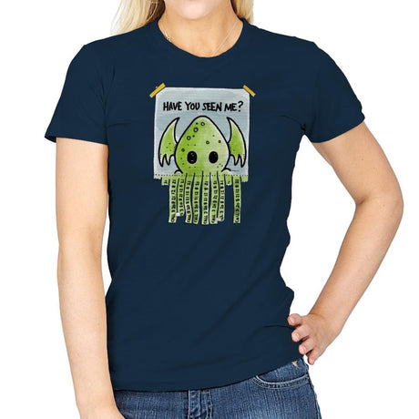 Have You Seen Me - Womens T-Shirts RIPT Apparel Small / Navy