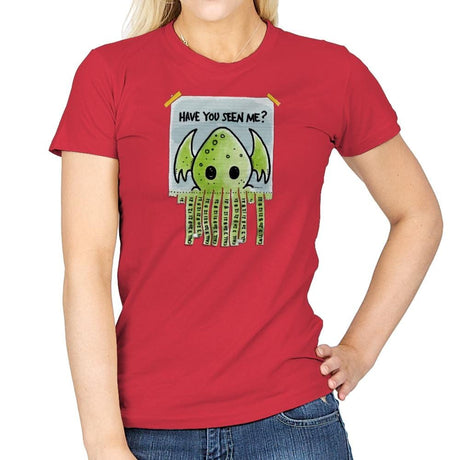Have You Seen Me - Womens T-Shirts RIPT Apparel Small / Red