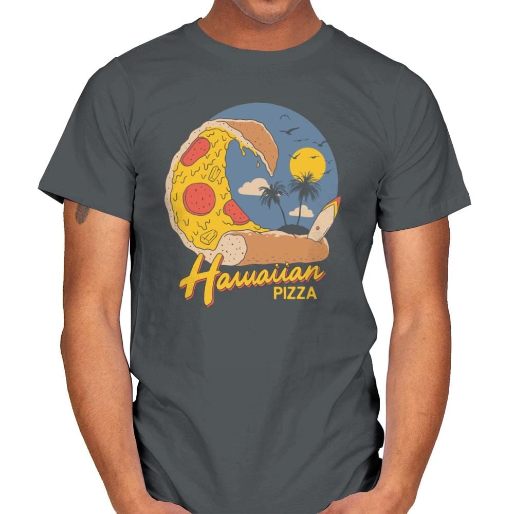 Hawaiian Pizza - Mens T-Shirts RIPT Apparel Small / Charcoal