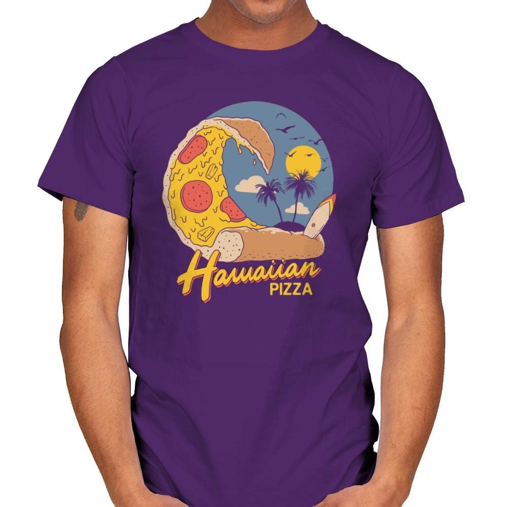 Hawaiian Pizza - Mens T-Shirts RIPT Apparel Small / Purple