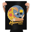 Hawaiian Pizza - Prints Posters RIPT Apparel 18x24 / Black