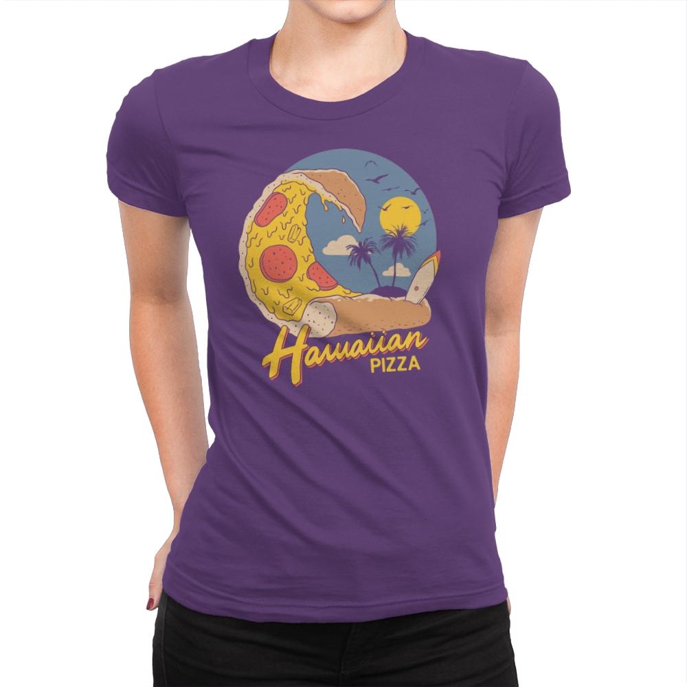 Hawaiian Pizza - Womens Premium T-Shirts RIPT Apparel Small / Purple Rush