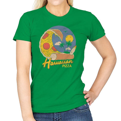 Hawaiian Pizza - Womens T-Shirts RIPT Apparel Small / Irish Green