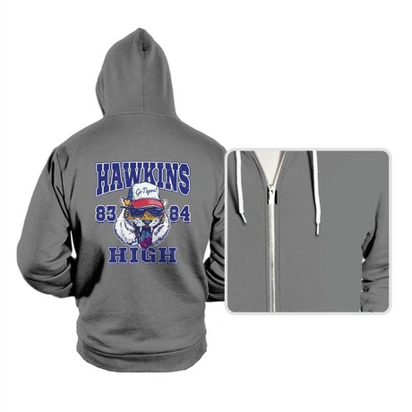 Hawkins High School Tigers  - Hoodies Hoodies RIPT Apparel Small / Athletic Heather