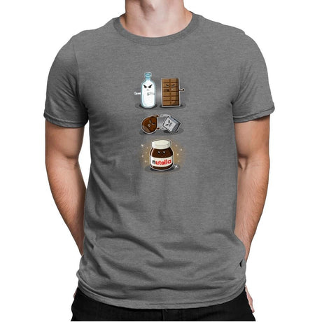 Hazelnut Fusion - Mens Premium T-Shirts RIPT Apparel Small / Heather Grey