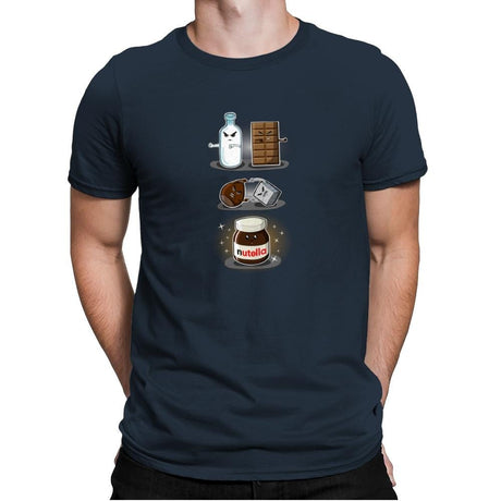 Hazelnut Fusion - Mens Premium T-Shirts RIPT Apparel Small / Indigo